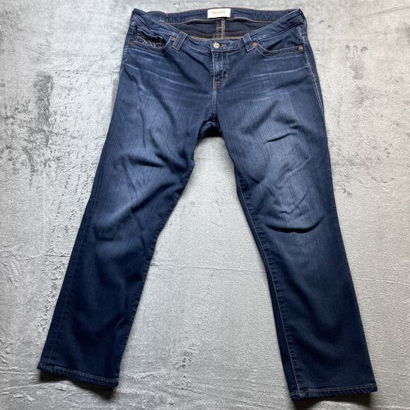 Big Star Jeans Womens 32 Blue Maddie Boot Cut Stretch Distressed Denim -READ- - Picture 1 of 13